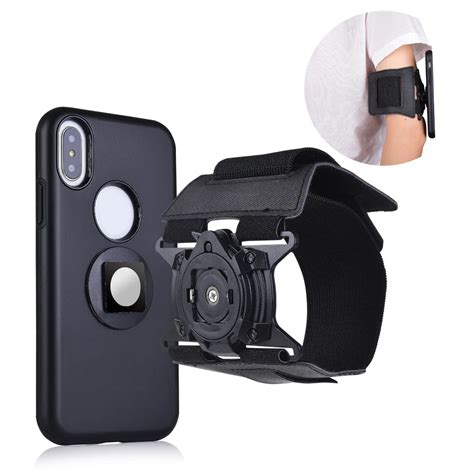 Universal Magnetic Mobile Phone Holder Armband Sport Running Arm Band