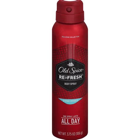 Old Spice Red Zone Collection Re Fresh Body Spray Pure Sport Shop