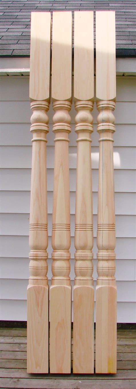 4 Custom Turned Porch Posts To Duplicate An Existing