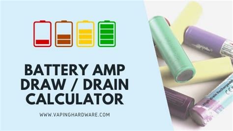 Https://tommynaija.com/draw/how To Calculate Amp Draw On A Battery Vape