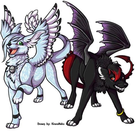 Chibi Wolf With Wings Images And Pictures Becuo Anime
