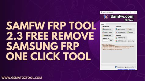 SamFW FRP Tool V Download Free Android FRP ADB Enable One Click Tool