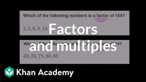 Download a 2fa app onto your mobile device. Finding factors and multiples | Factors and multiples ...