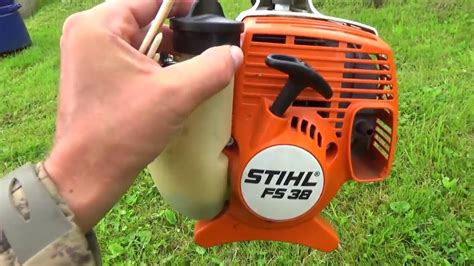How to start a strimmer safely and correctly. Дачникам на заметку. Stihl FS 38 - YouTube