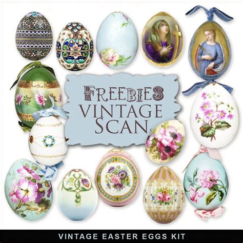 Freebies Easter Vintage Eggs Kitfar Far Hill Free Database Of