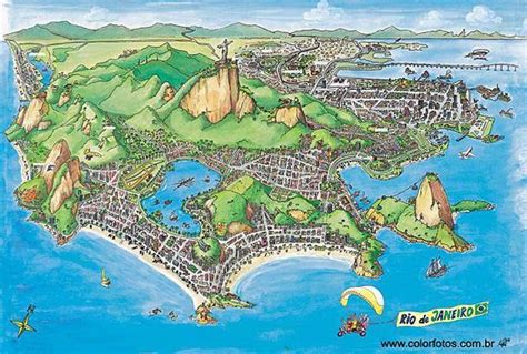 Mapa Turístico Do Rio De Janeiro