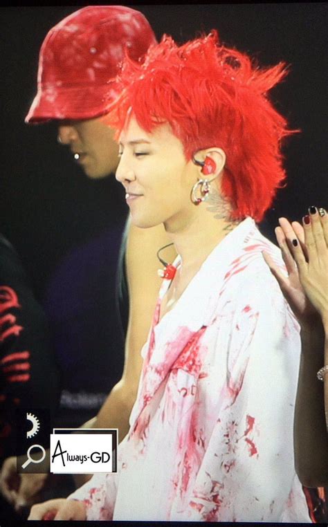 Gd with red hair is the most beautiful thing i have ever seen. G-Dragon Debuts Brand New Hair Color Just For European ...