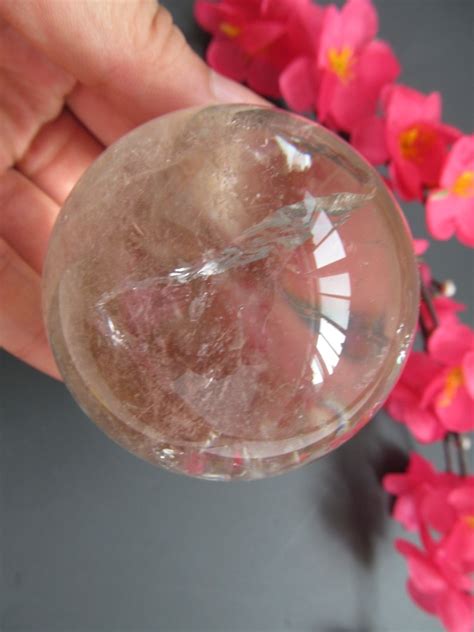 61 Mm Natural Rare Clear Quartz Crystal Ball Ball Feng Shui Ball Asia