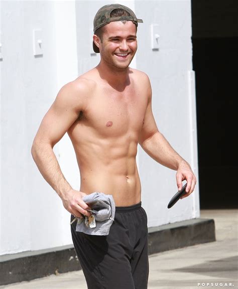 spencer boldman running shirtless in la popsugar celebrity