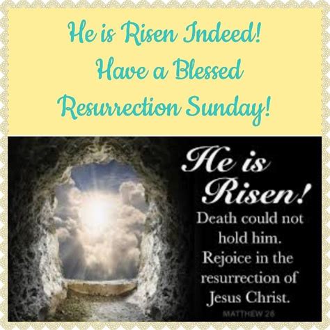 He Is Risen Happy Easter Wishing Everyone A Blessed Day