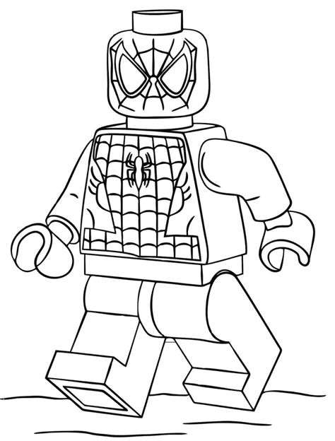 Desenho De Lego Carro Do Homem Aranha Para Colorir Tudodesenhos