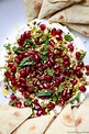 Labneh (Labne) Dip Recipe with Zaatar, Pomegranate, & Pistachios