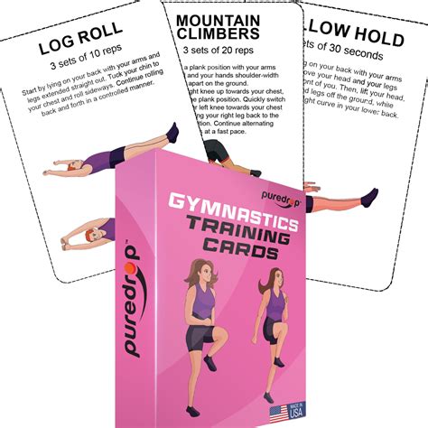 Buy Gymnastics Training Equipment Aid Cards Great Training Drills For Solo Practice Exercises