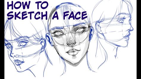 Below, artist and instructor lee hammond shares tips and techniques for drawing realistic faces with graphite pencil, excerpted from her book, lee hammond's. MediBang How to Sketch a Face Tutorial - YouTube
