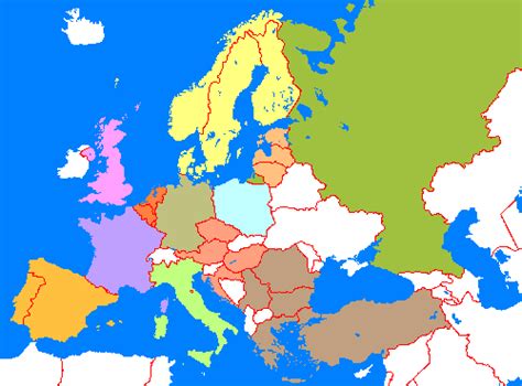 Landen Van Europa Met Hoofdsteden