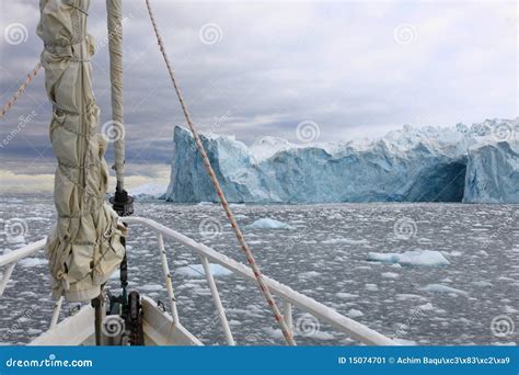 Sailing Boat In Antarctica Stock Image Image Of Global 15074701