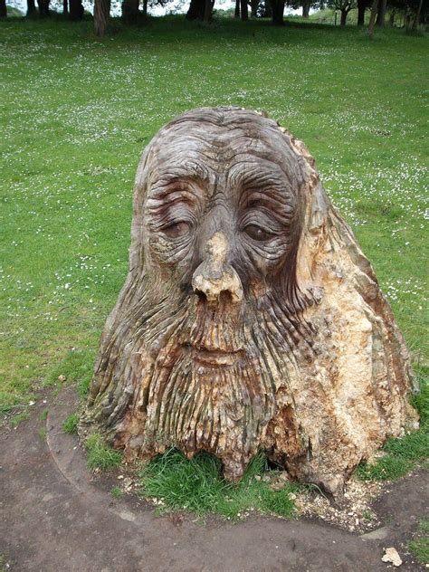 Carved Tree Stump In A Local Park Pics