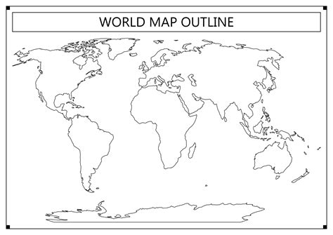 World Map Vector Outline At Getdrawings Free Download 10 Best Blank