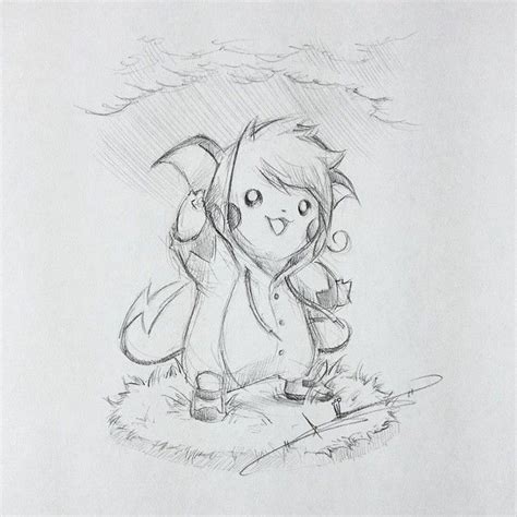 Artist Itsbirdy Pikachu Pikachu Drawing Pokemon Drawings Manga