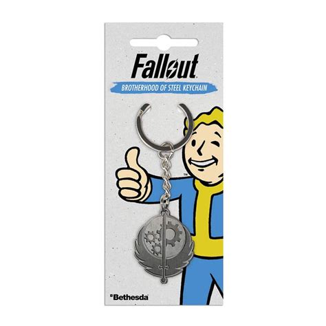 Fallout Brotherhood Of Steel Keychain Retrogeek Toys