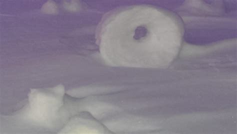 Snow Rollers Rare Weather Phenomenon Outer Space Universe