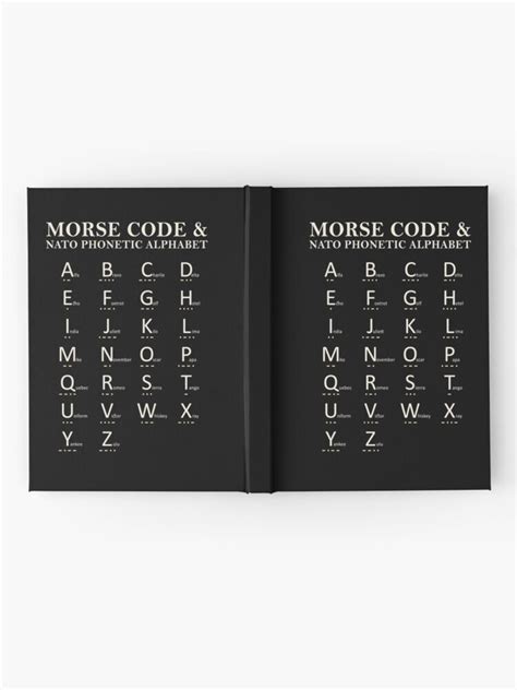 Morse Code And Phonetic Alphabet Hardcover Journal By Rogue Design