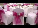 Pictures of Silver Satin Chair Covers