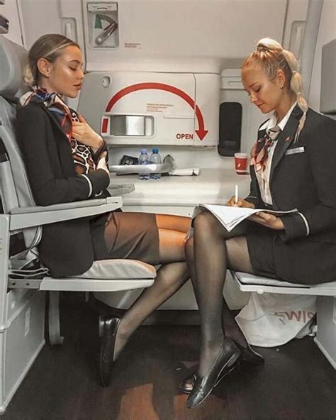 Hot Cabin Crew Selfies Flight Attendant Hot Flight Attendant Uniform Flight Girls