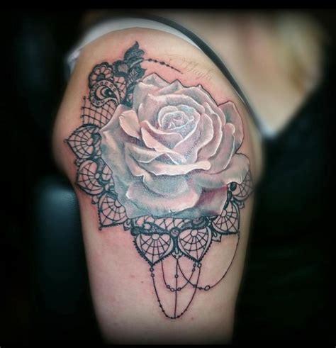 Rose And Lace Tattoo By Haylo By Haylo Tattoonow