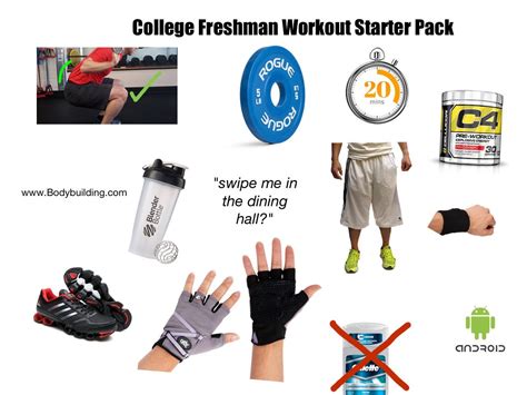 The College Freshman Workout Starter Pack Starterpacks