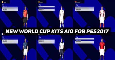 Pes 2017 World Cup 2022 Kits Pack Aio