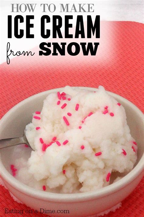 Snow Ice Cream Recipe How To Make Ice Cream From Snow
