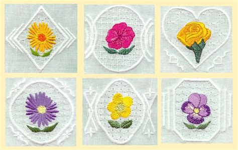 Small Floral Motif Machine Embroidery Designs From Softsew On Etsy Studio