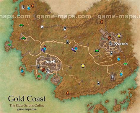 Gold Coast Map The Elder Scrolls Online Game Images And Photos Finder