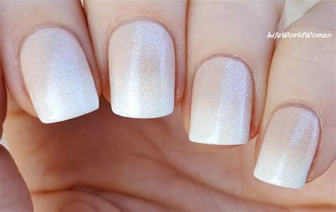 Life World Women Holographic Ombre French Manicure