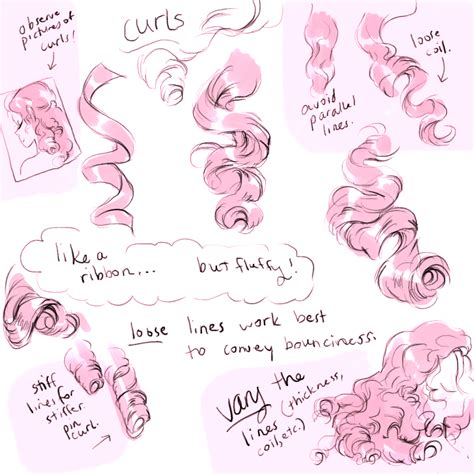 Anime Curly Hair Drawing Reference Download Free Mock Up