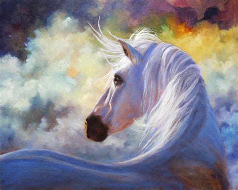 Marina Petro ~ Adventures In Daily Painting Spirit Horse Painting