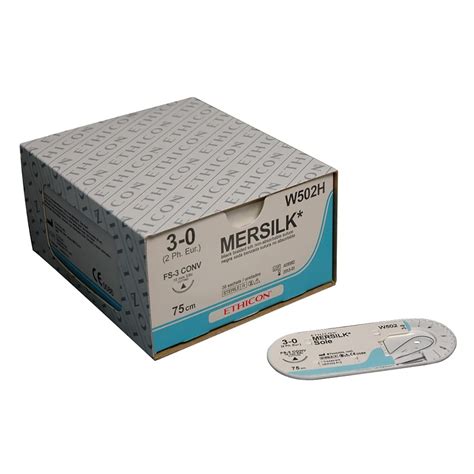Ethicon Sutures Mersilk 30 38 Circle Conventional Cutting 16mm W502h