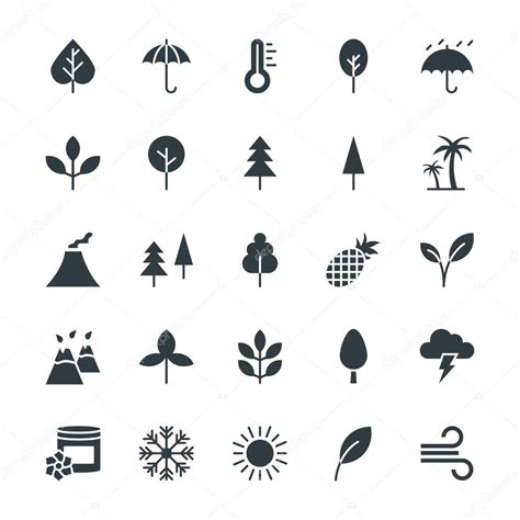 Nature Cool Vector Icons 1 Stock Vector Image By ©vectorsmarket 111189590