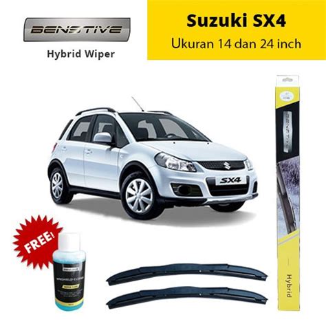 Jual Wiper Hybrid BENSTIVE Suzuki SX4 SX 4 Ukuran 14 Dan 24 Inch Di