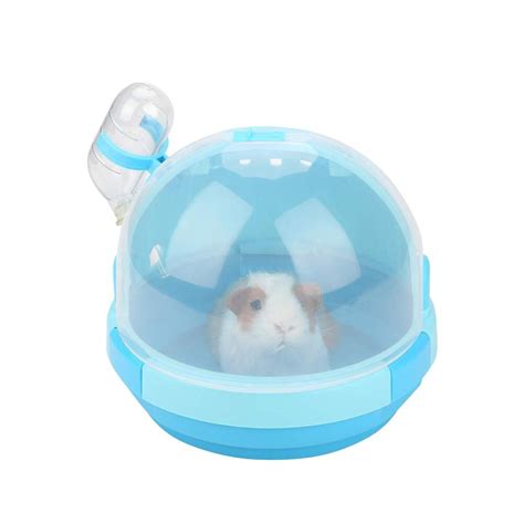 Portable Carrier Hamster Carry Case Plastic Cute Shape Cage With Water