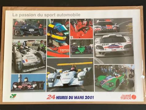 Le Mans Hours Heures Du Mans Ouest France Race Poster Audi R Bentley Ex Picclick