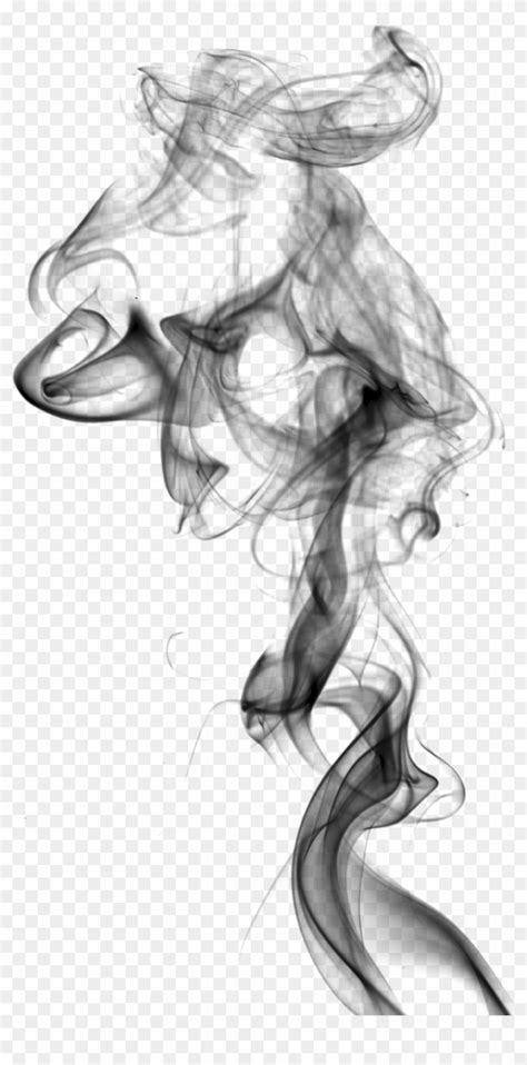 Drawing Smoking White Smoke Smoke Clipart Black And White Hd Png