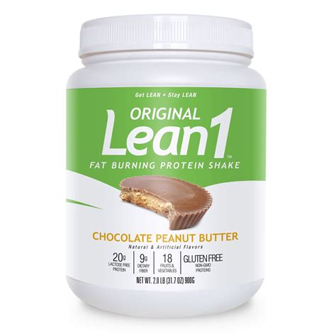Lean1 Meal Replacement Shake Chocolate Peanut Butter 15 Servings