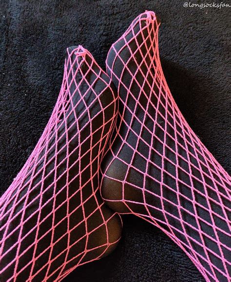 Pink Fishnets Over Black Tights In 2021 Fashion Tights Pink Fishnets
