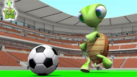 Turtles Funny Playing Soccer Cartoon Animation For