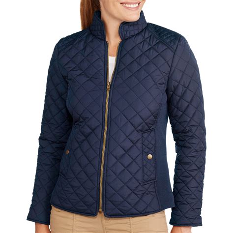 Womens Quilted Jacket Coat Nj