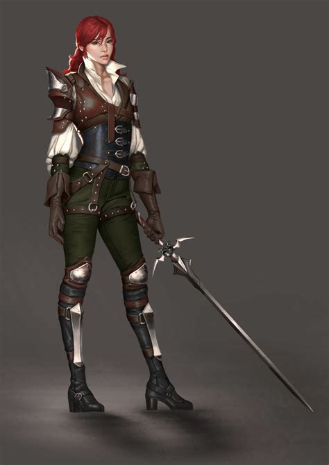 Artstation 20180903 Witch Hunter Ver2 Lily Kim Female Armor