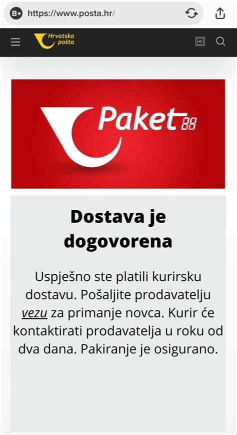 Hrvatska Pošta Prijevara Putem Lažnih Stranica Uime Hrvatske Pošte