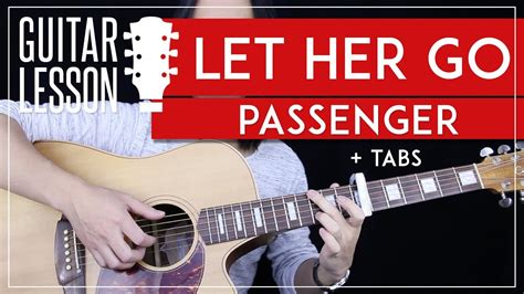 Let Her Go Guitar Tutorial Passenger Guitar Lesson 🎸fingerpicking Easy Chords Guitar